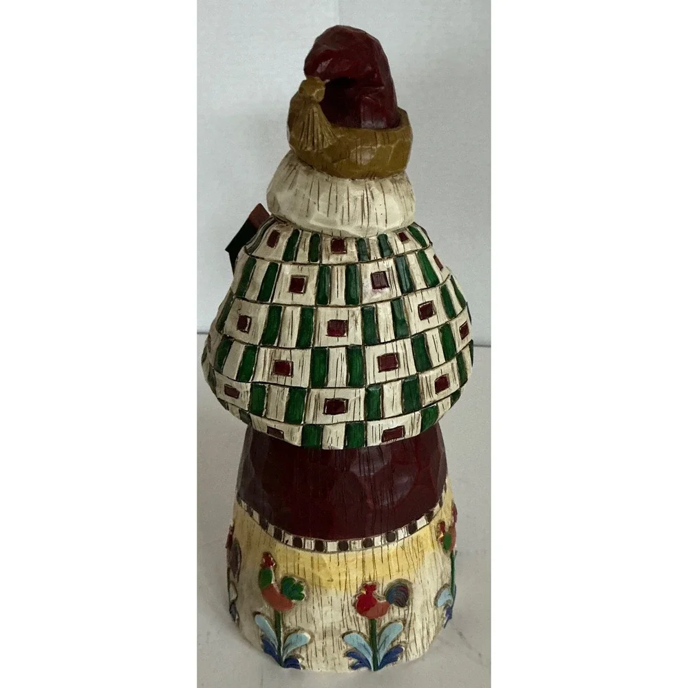 Jim Shore Heartwood Creek Vintage Santa Figurine Birdhouse 10 Inch 2002 B105528